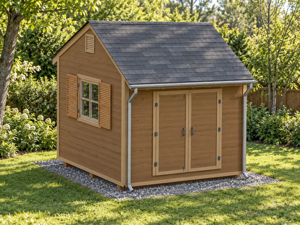 10x10 Garden Shed design visualization