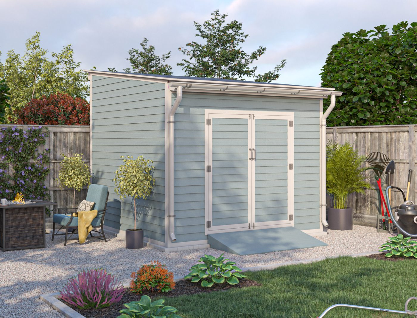 10x10 Lean-to Storage Shed 10x10 shed plan blueprint