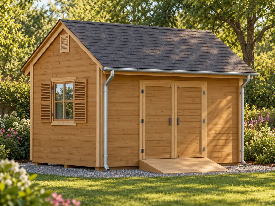 10x12 Garden Shed design visualization