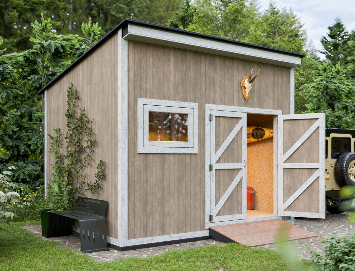 10x12 Lean-to Storage Shed 10x12 shed plan blueprint