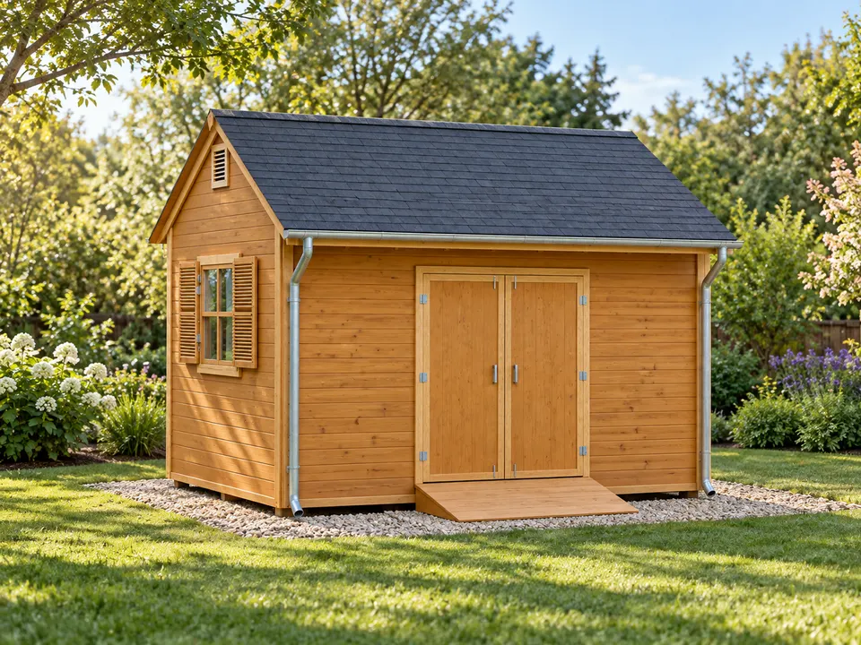 10x14 Garden Shed design visualization