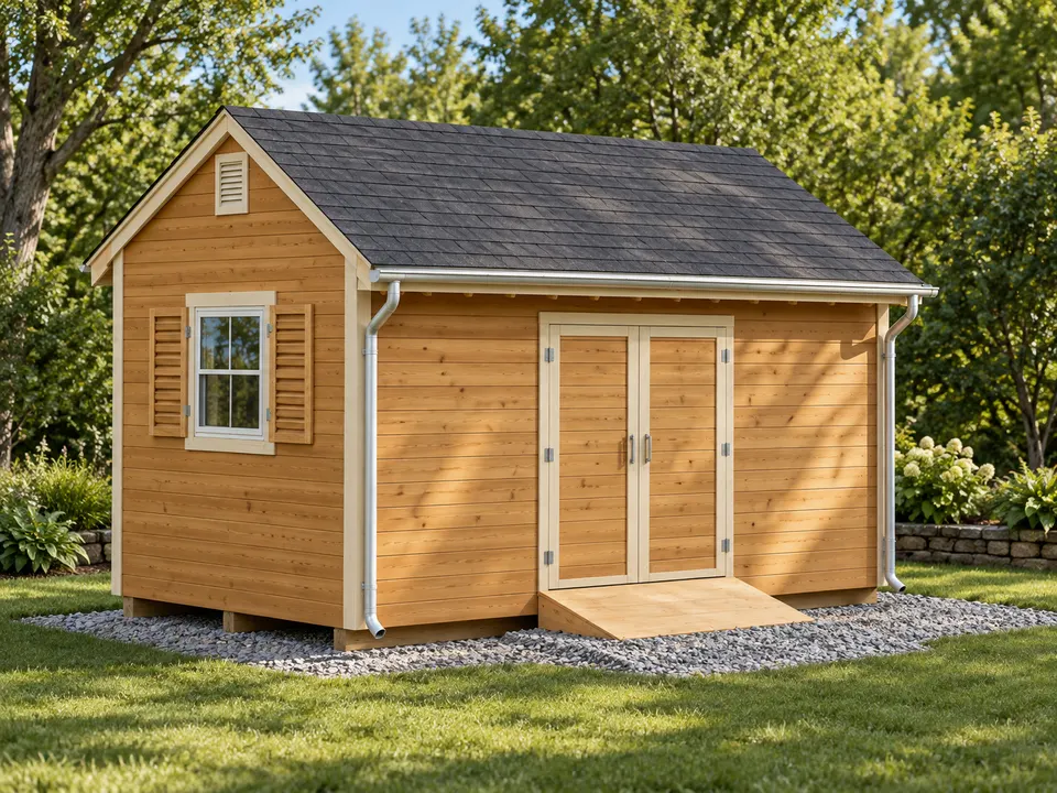 10x16 Garden Shed design visualization