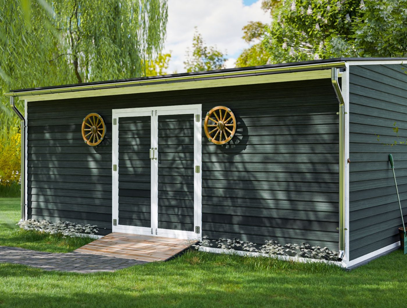 10x20 Lean-to Storage Shed 10x20 shed plan blueprint