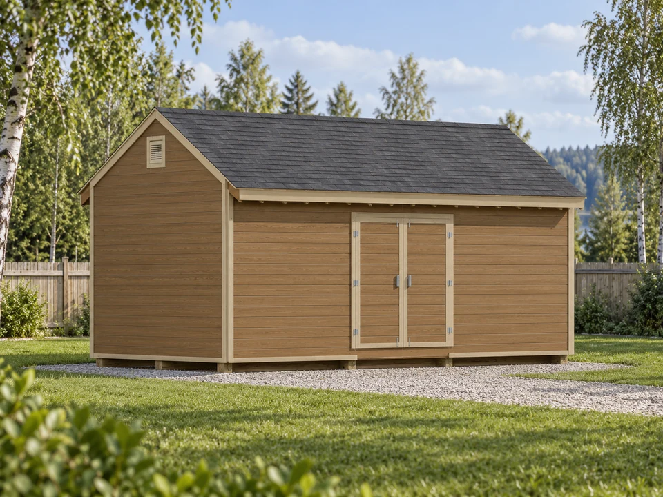 10x20 Storage Shed design render