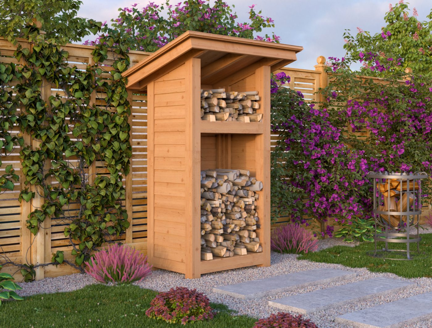 12x3 Firewood Shed 12x3 shed plan blueprint
