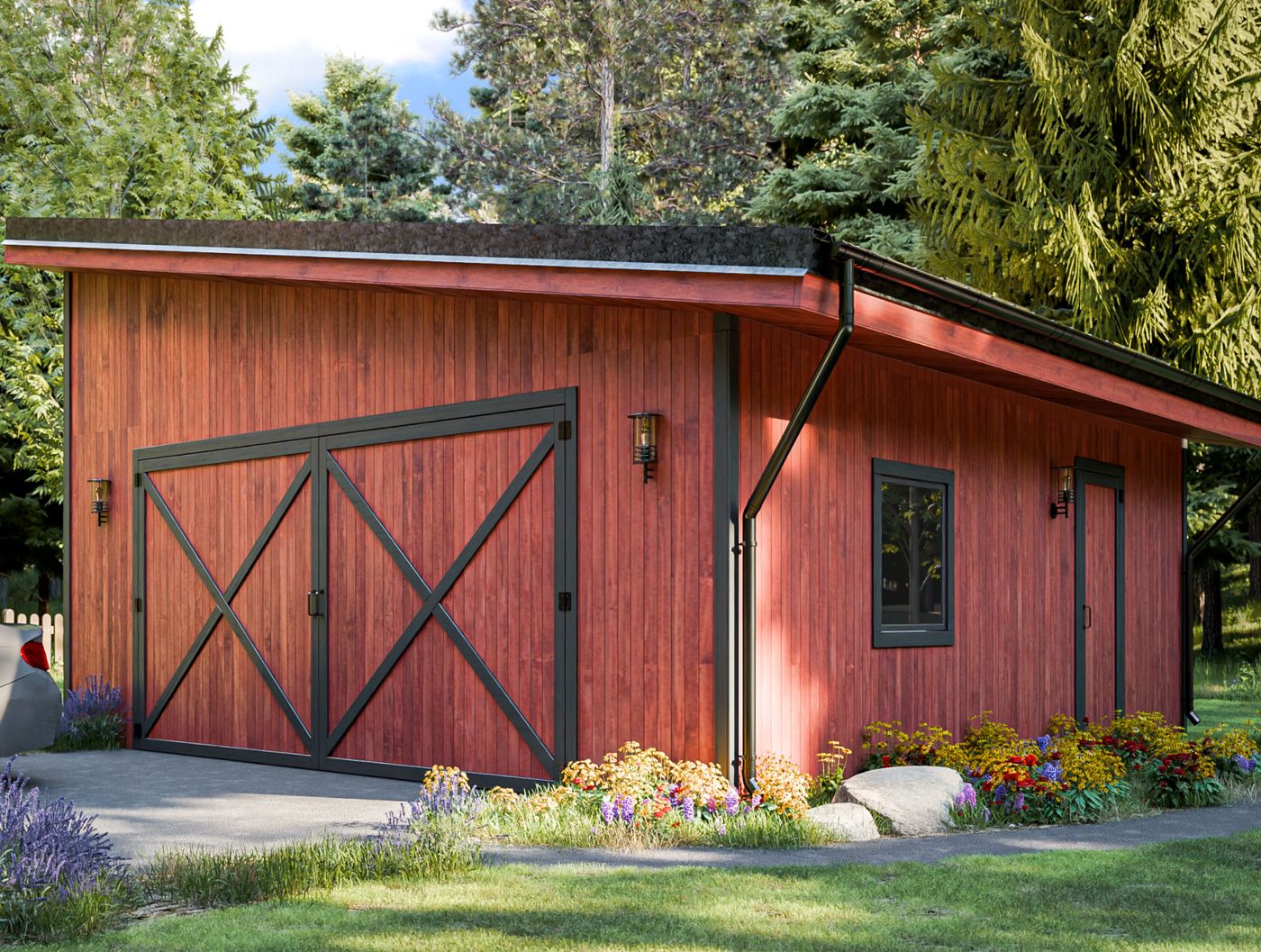 24x24 Garage Shed 24x24