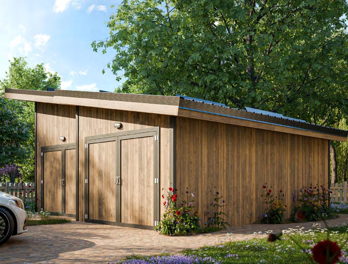 24x24 Garage Shed 24x24