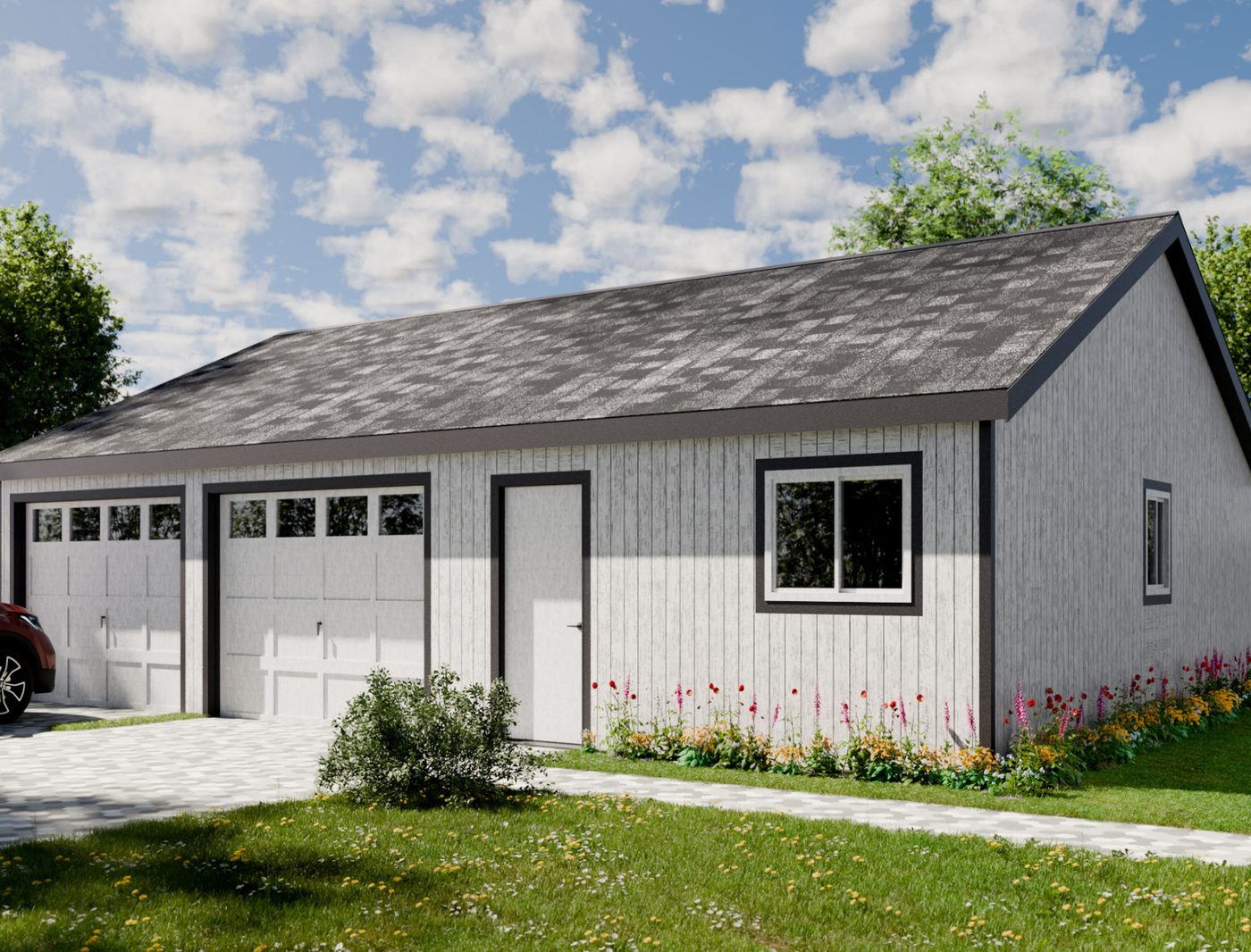 24x24 Garage Shed 24x24
