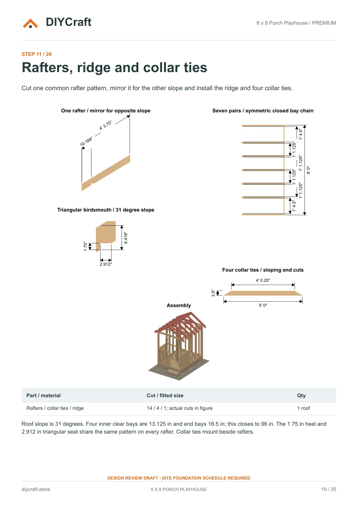 Roof framing and rafter cuts: Premium page 19