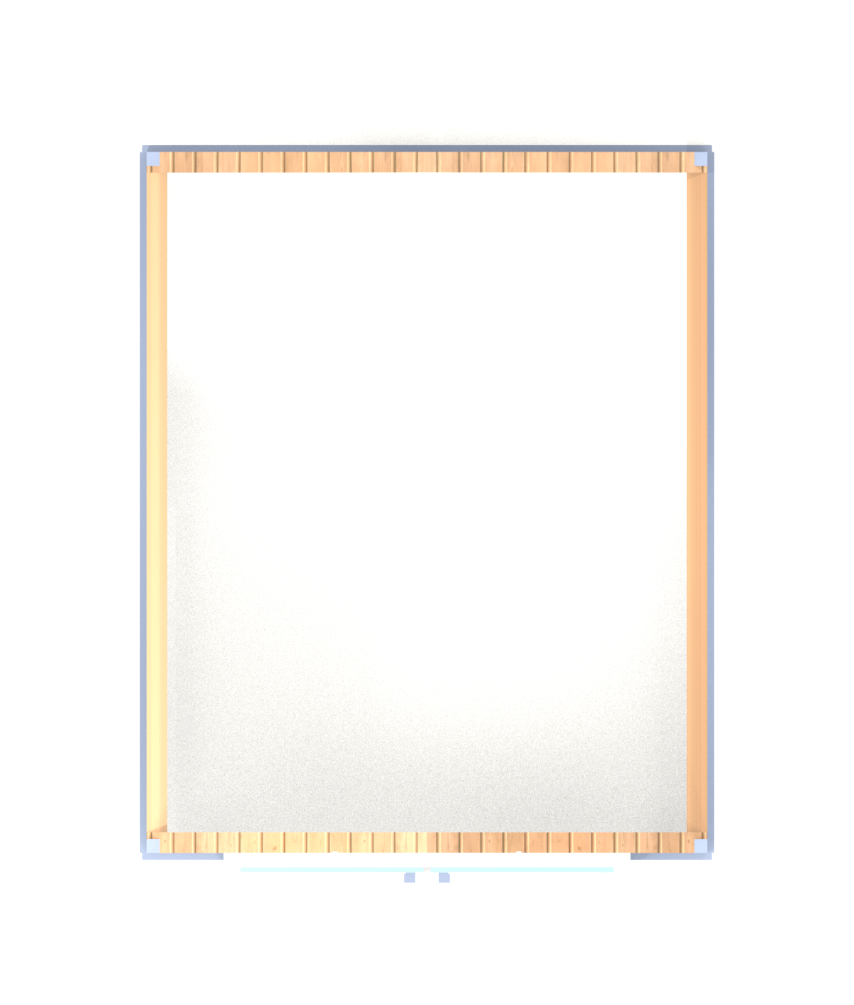 8x10 Storage Shed 8x10 - Floor Plan - 8ft x 10ft footprint