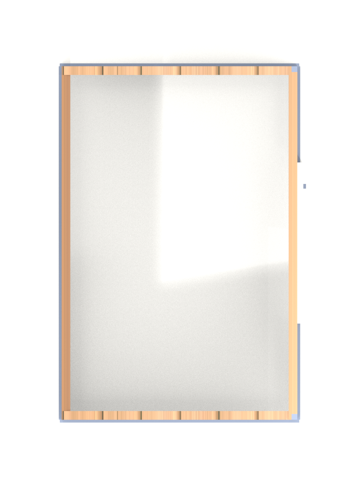 8x12 Lean-To Shed 8x12 - Floor Plan - 8ft x 12ft footprint