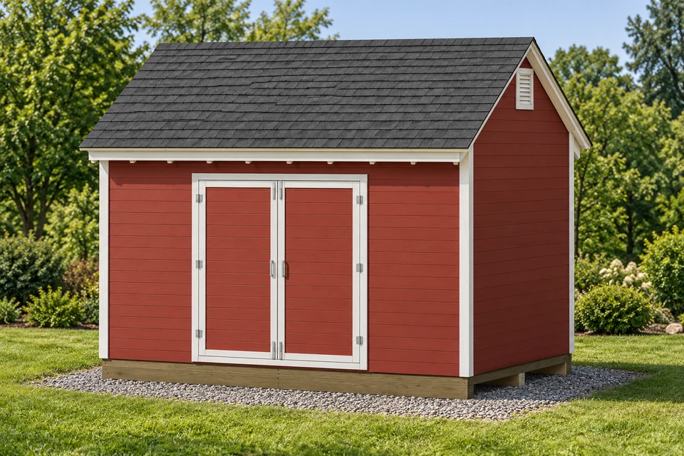 8x12 Storage Shed design visualization