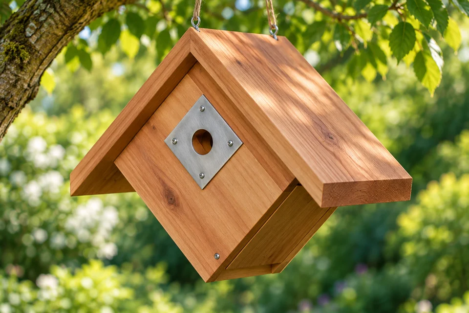 Hanging Wren House design visualization